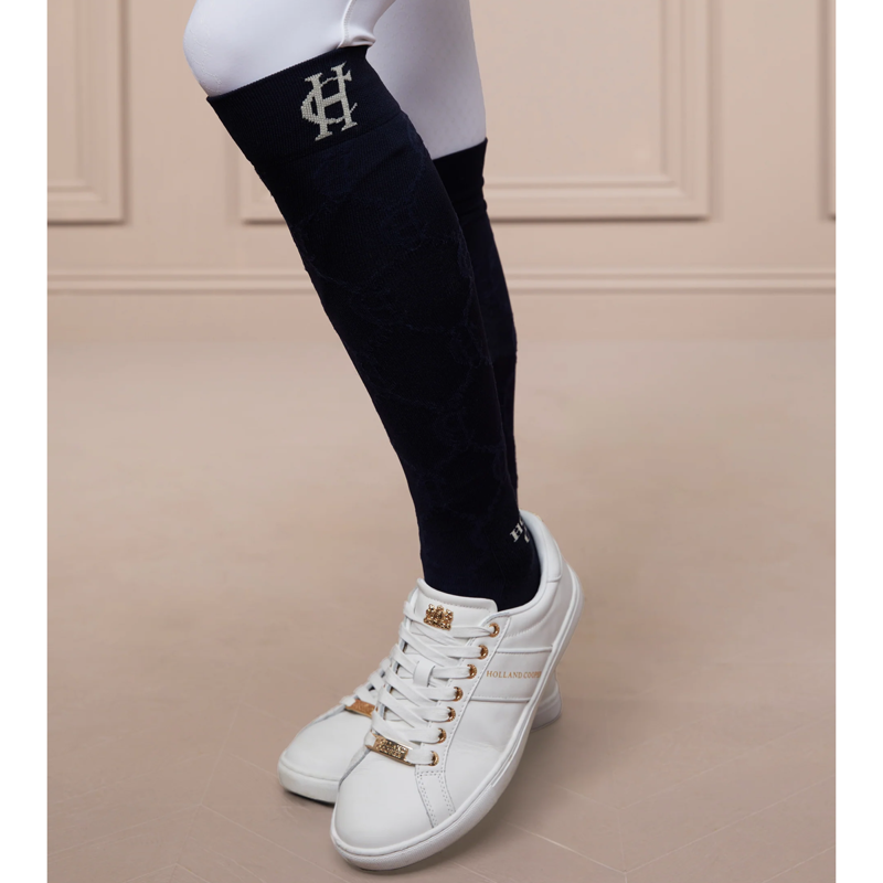 Holland Cooper Riding Socks - Ink Navy-1